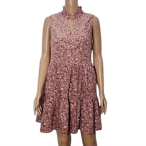 Fate Pink‎ floral sleeveless corduroy Shift dress Size M Medium